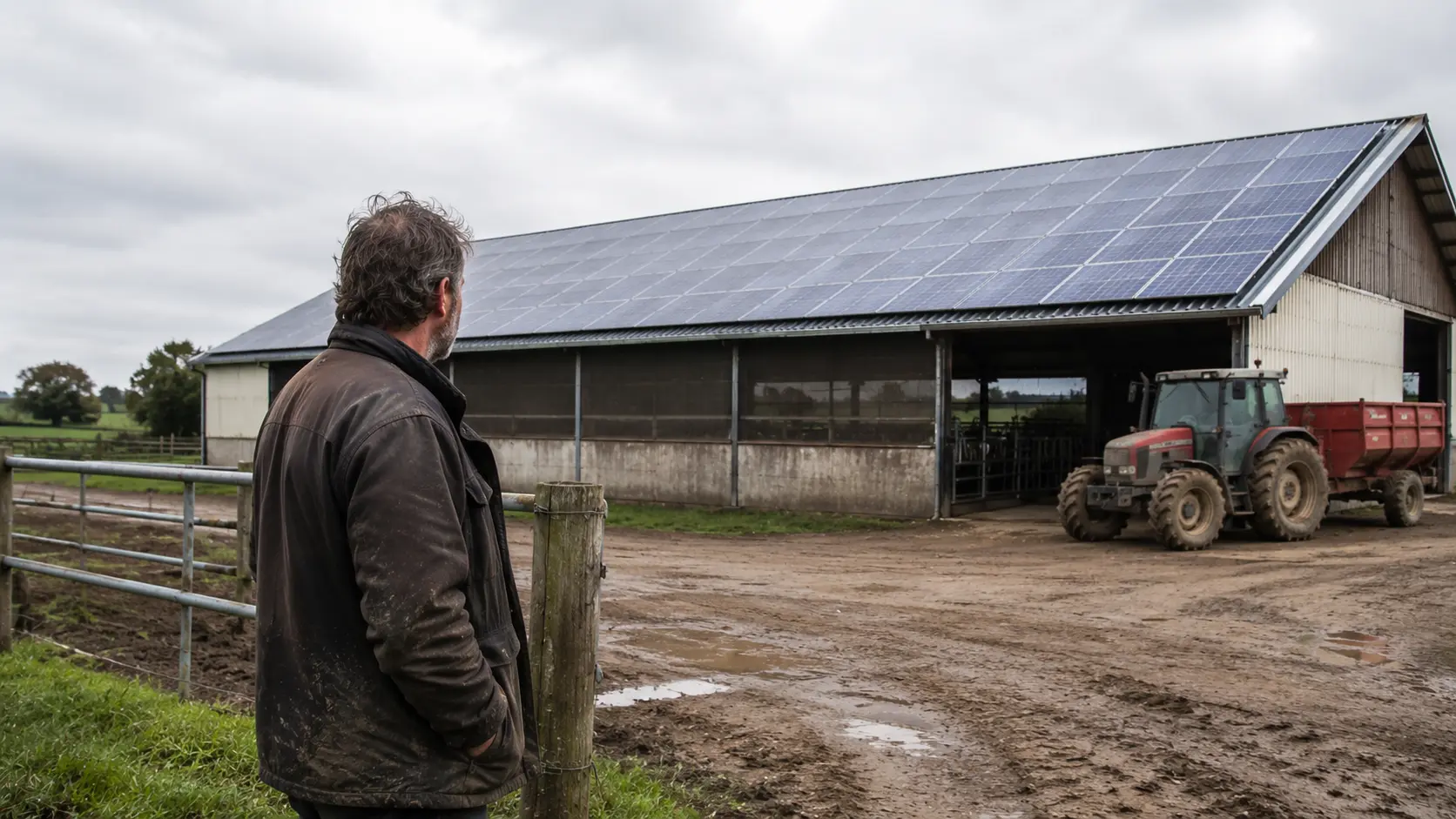 Hangar agricole en construction financé par un projet photovoltaïque
